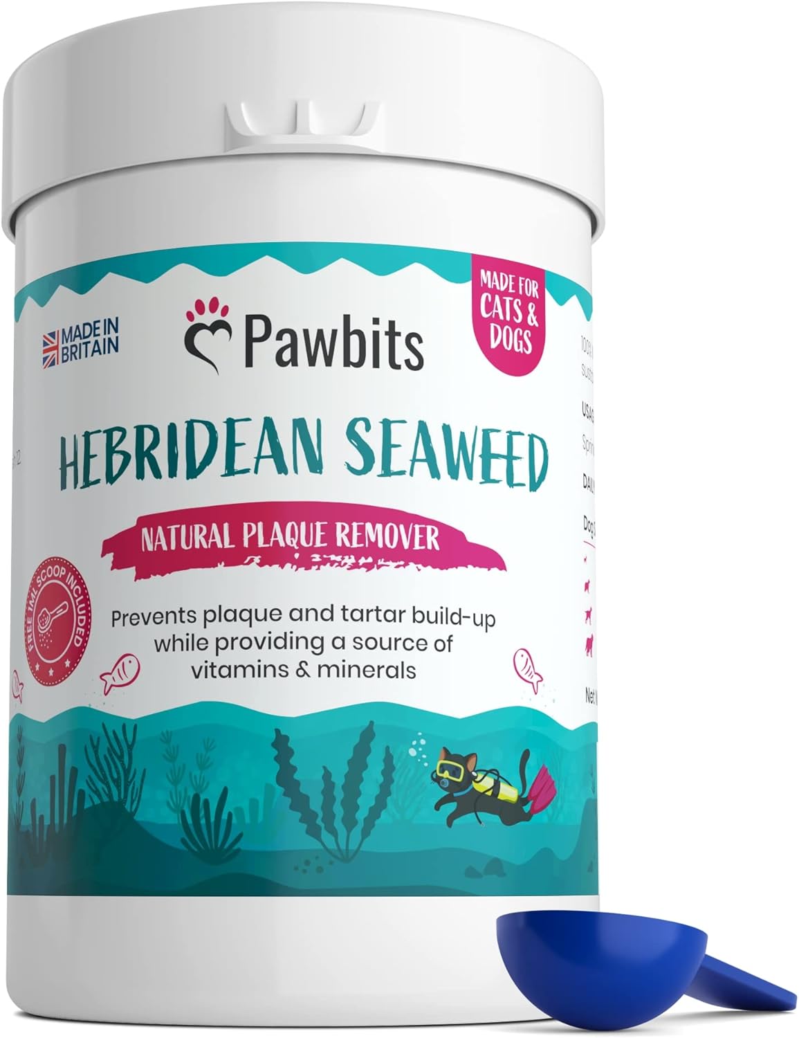 Pawbits 100 Seaweed for Dogs Teeth Sustainably Harvested Natural