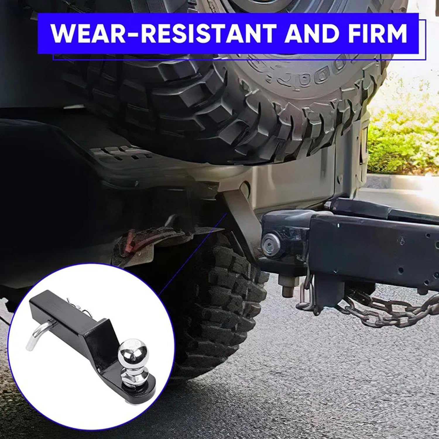 Enganche Remolque,Brazo de Remolque Soldado con rótula de 50 mm,Adaptador de Enganche de Remolque,para Todos Los Modelos De Vehículos(Capacidad de Carga máxima: 3500 kg)