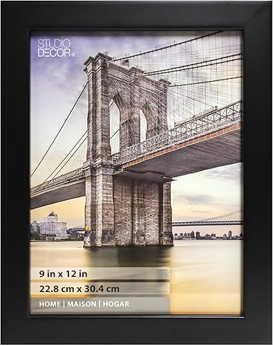 Miniatura 4 de Paquete de 12 Marco plano negro, Home by Studio Décor