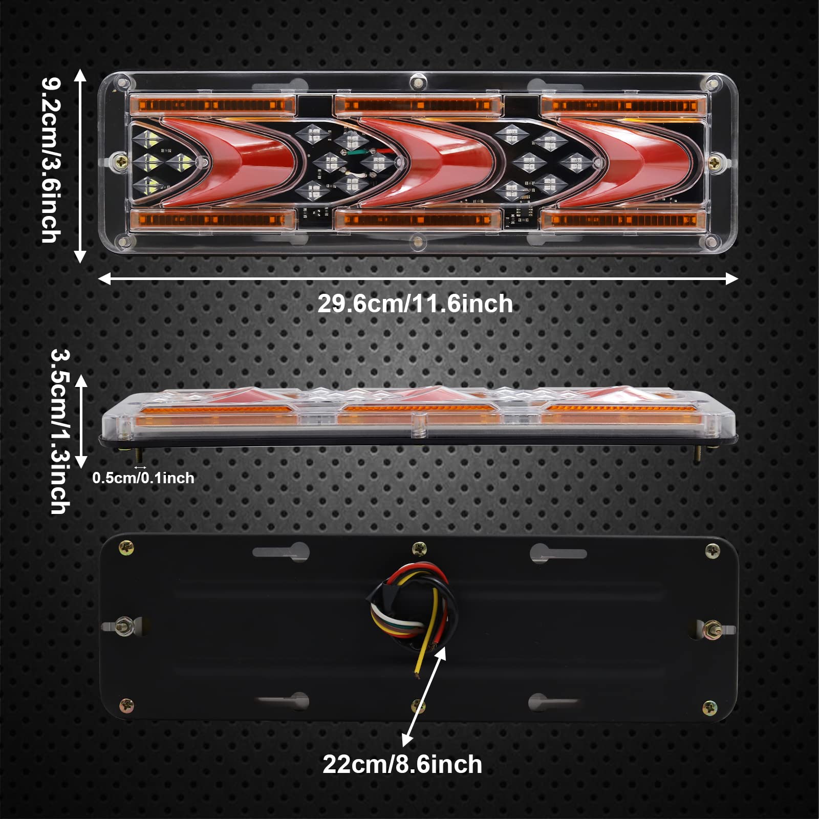トラック用テールランプ　シーケンシャル　幅48cm 楽天市場】【楽天スーパーセール 10％OFF 対象商品】トラック