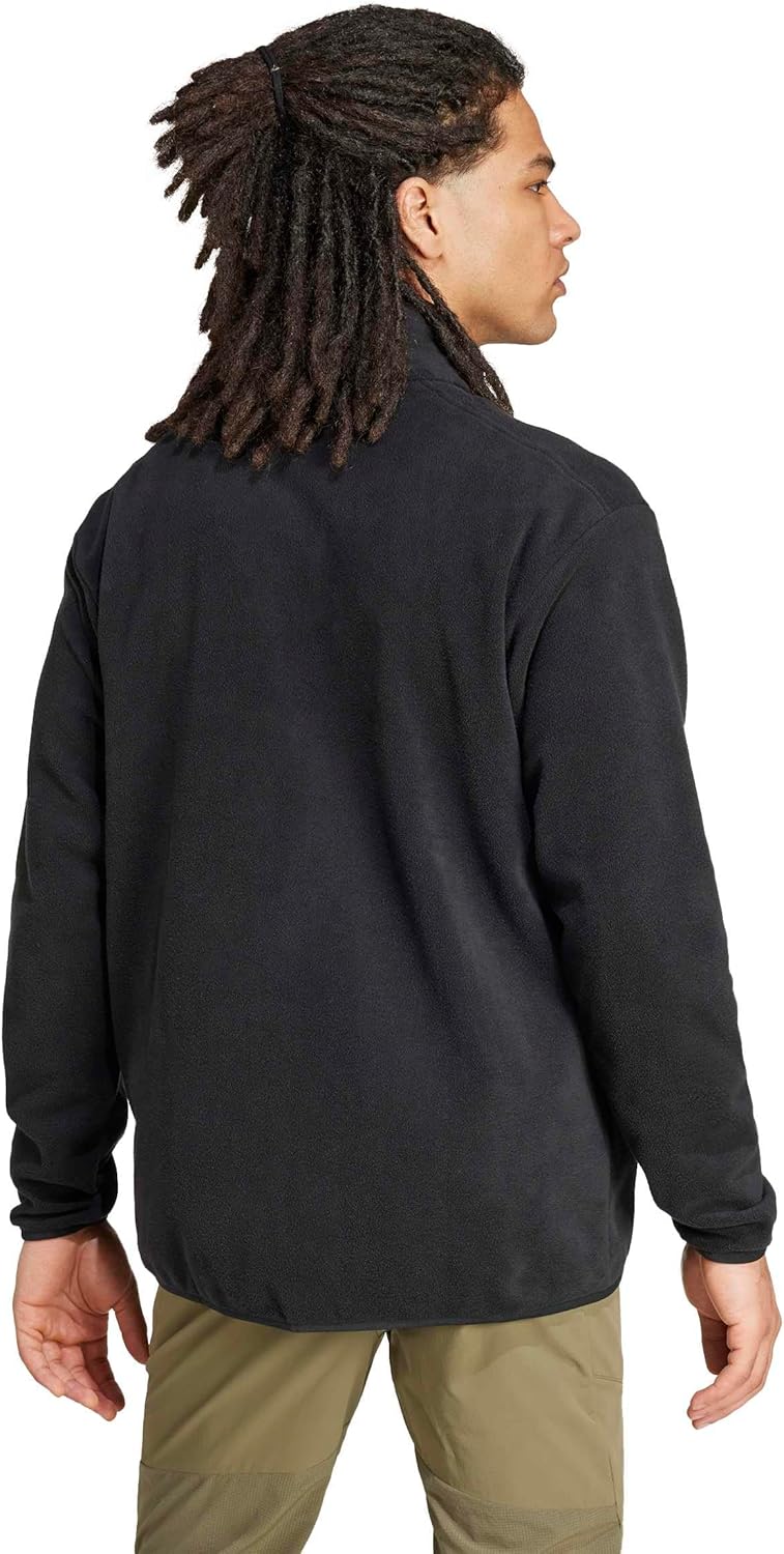 adidas Men's Terrex Multi Full-Zip Fleece Jacket, Black, Small - Image 3