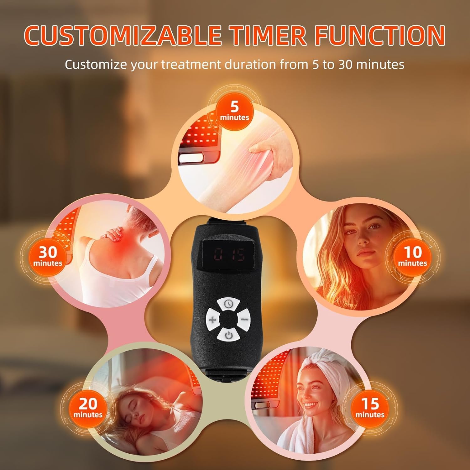 Red Light Therapy for Body, Red Infrared Light Therapy Lamp with Stand Led 660nm Red Light Therapy & 850nm Infrared Light Device for Body - Image 5