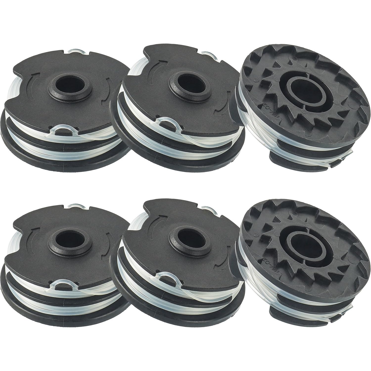 Eplzon Replacement Spool And Spool Cover, Compatible With Parkside Lidl Prt 550 A1, B2, C3; Prta 20-Li C3 Replacement Parts Edge Cutter (6 Replacement Spool)