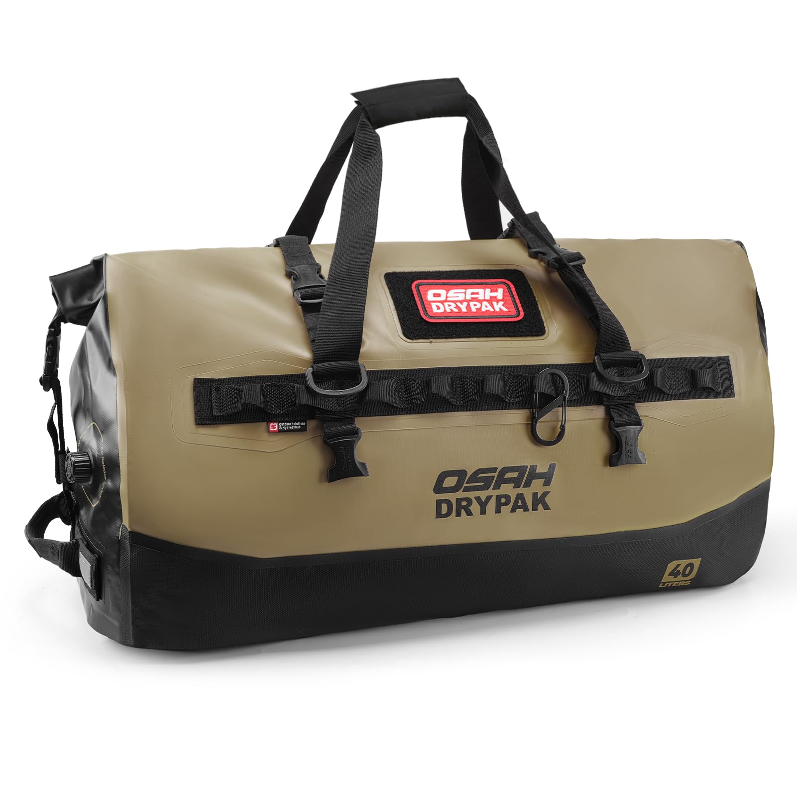OSAH DRYPAK Waterproof Duffel Bag 25L/40L/60L – Heavy-Duty Motorcycle Tail Bag, Roll-Top Dry Bag for Travel, Camping, Boating, Kayaking, Outdoor Adventure