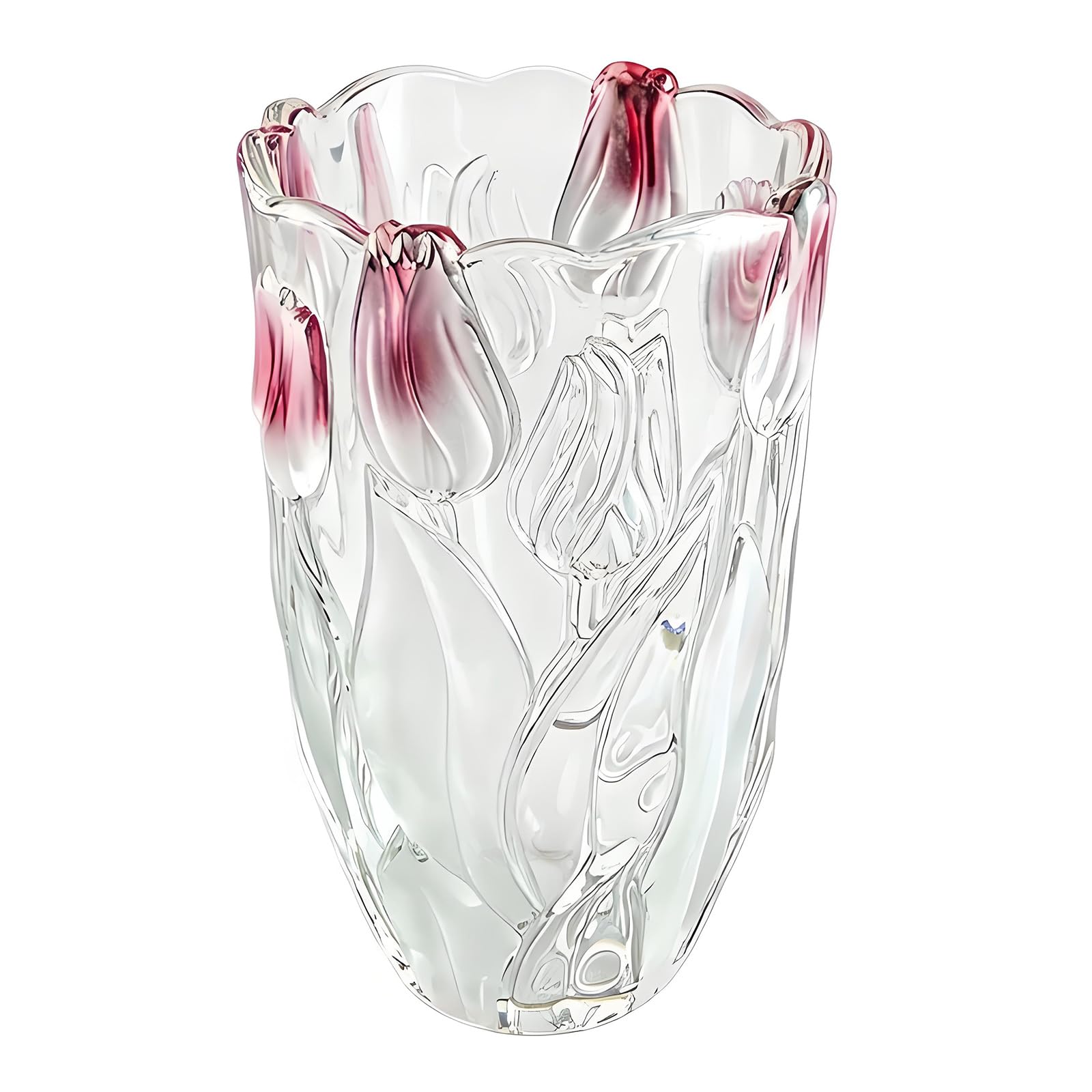 Romantics Glass Tulips Shape Vase for Flower Arrangement Container Wedding Table Centerpiece Decoration Gift Glass Flower Vase