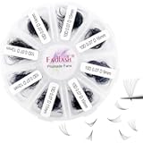 FADLASH 1000 Fans 10D Premade Volume Eyelash Extensions Mixed Tray Premade Fans Eyelash Extensions D Curl Premade Lash Fans Pointed Handmade Promade Loose Fans Thin Base (10D-0.07D,9-16mm)
