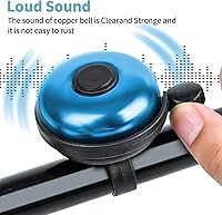 Vista 3 de Timbre clásico de bicicleta, timbre de bicicleta de aluminio, sonido fuerte, nítido y claro, para adultos y niños