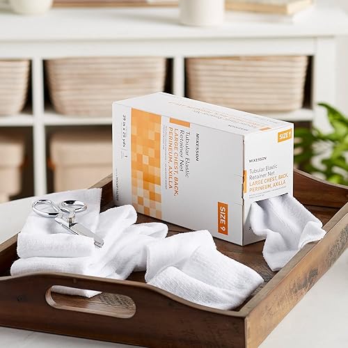 Miniatura 6 de McKesson Red de retención elástica tubular, no estéril, pecho, espalda, perineo, axila, tamaño 9, 39 in x 25 yardas, 1 unidad, 1 paquete