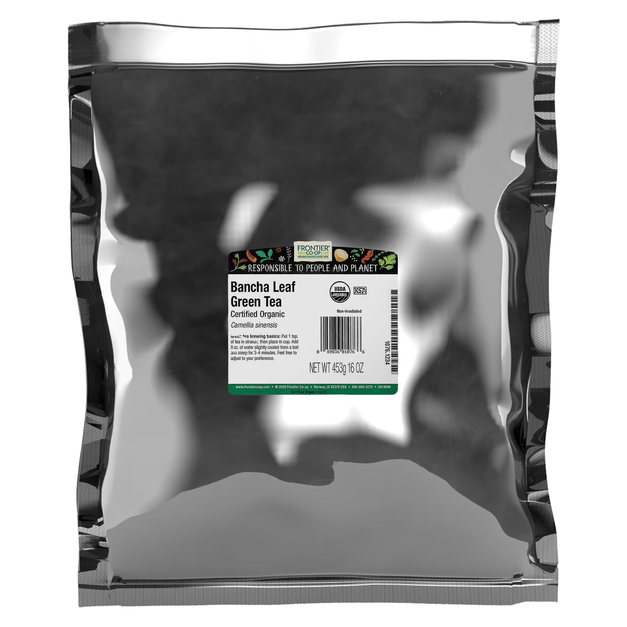 Frontier Herb Tea Lse Bancha Leaf, 16 ozUSDA Organic