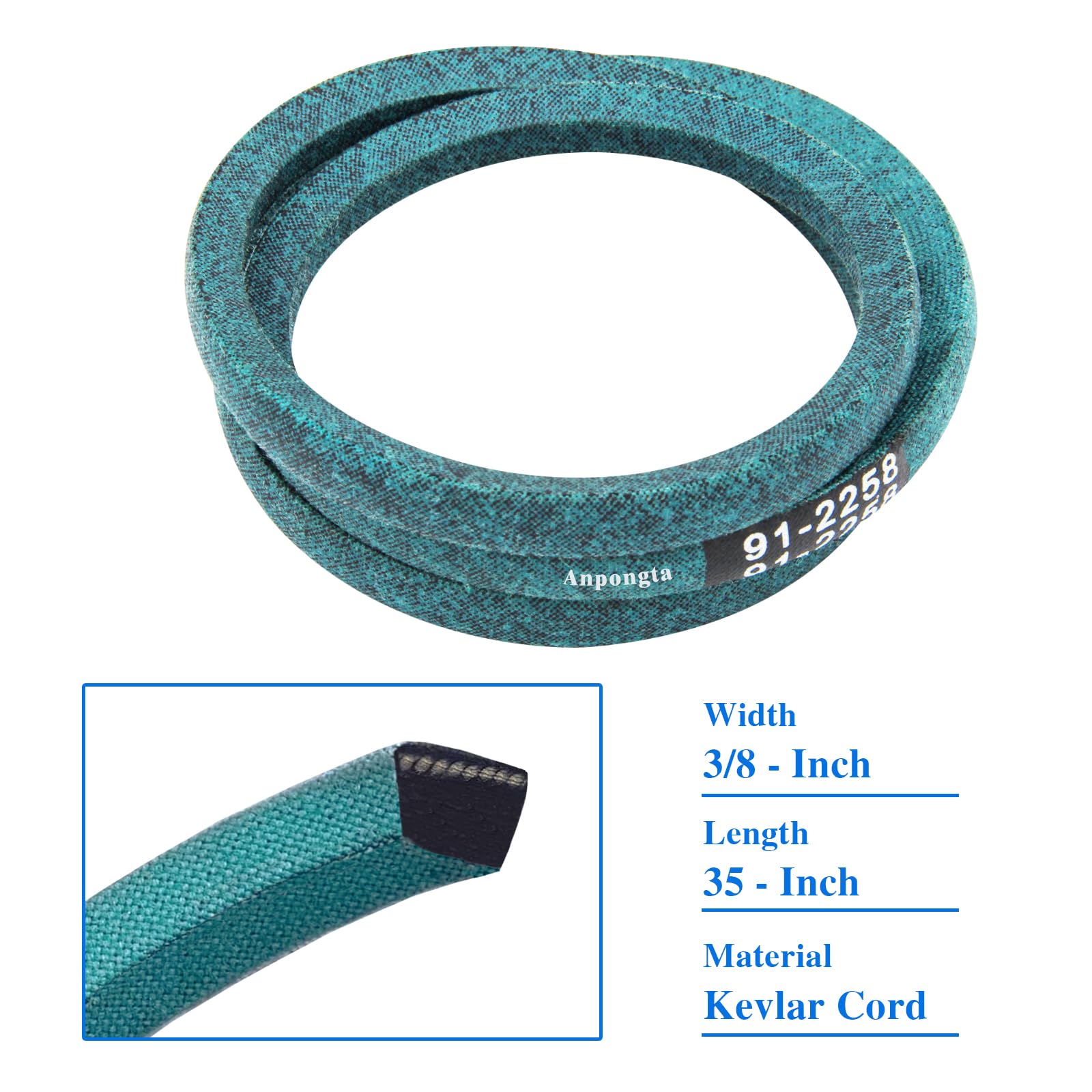 ami9622　0521 Amazon.com : Anpongta 91-2258 V-Belt Replacement for Toro 22
