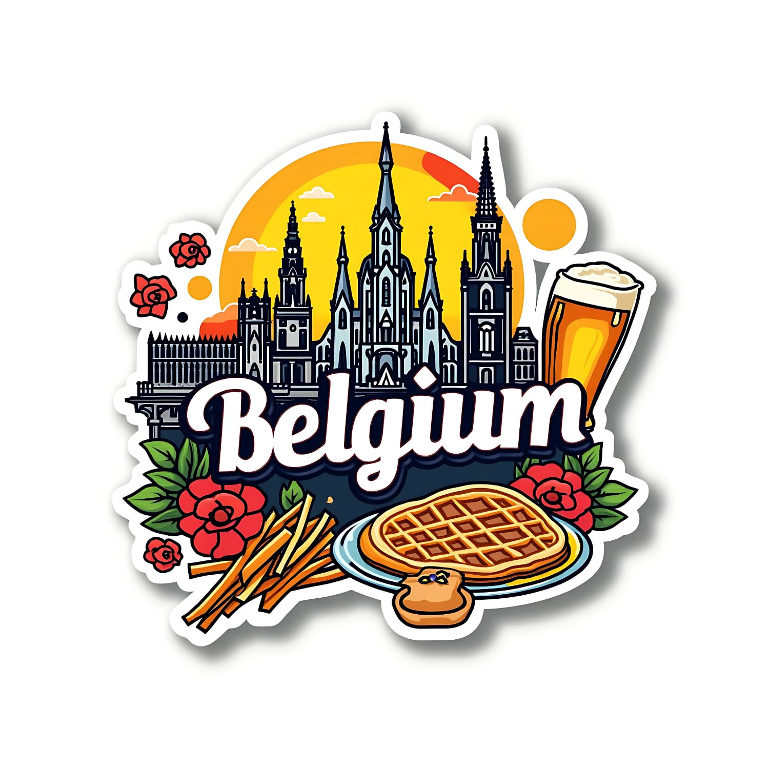 Belgium Fridge Magnet - Authentic Souvenir Gift -1 Belgium Fridge Magnet - Authentic Souvenir Gift -1