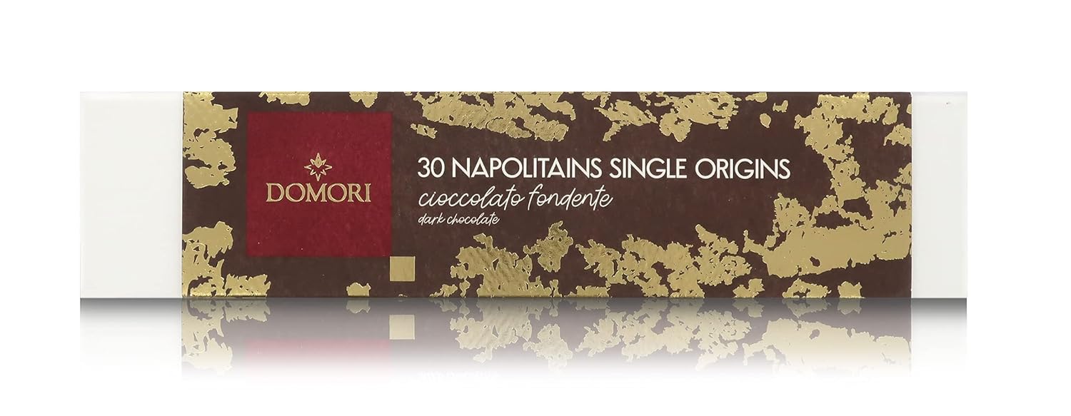 Box of 30 Napolitains Single Origin Assorted Chocolates, Dark Chocolate 70% Cocoa, 140 Grams / 4.93 Oz