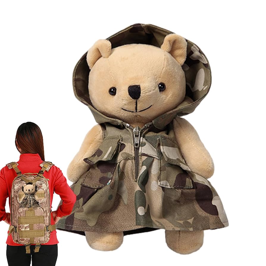 迷彩柄クマのぬいぐるみセット