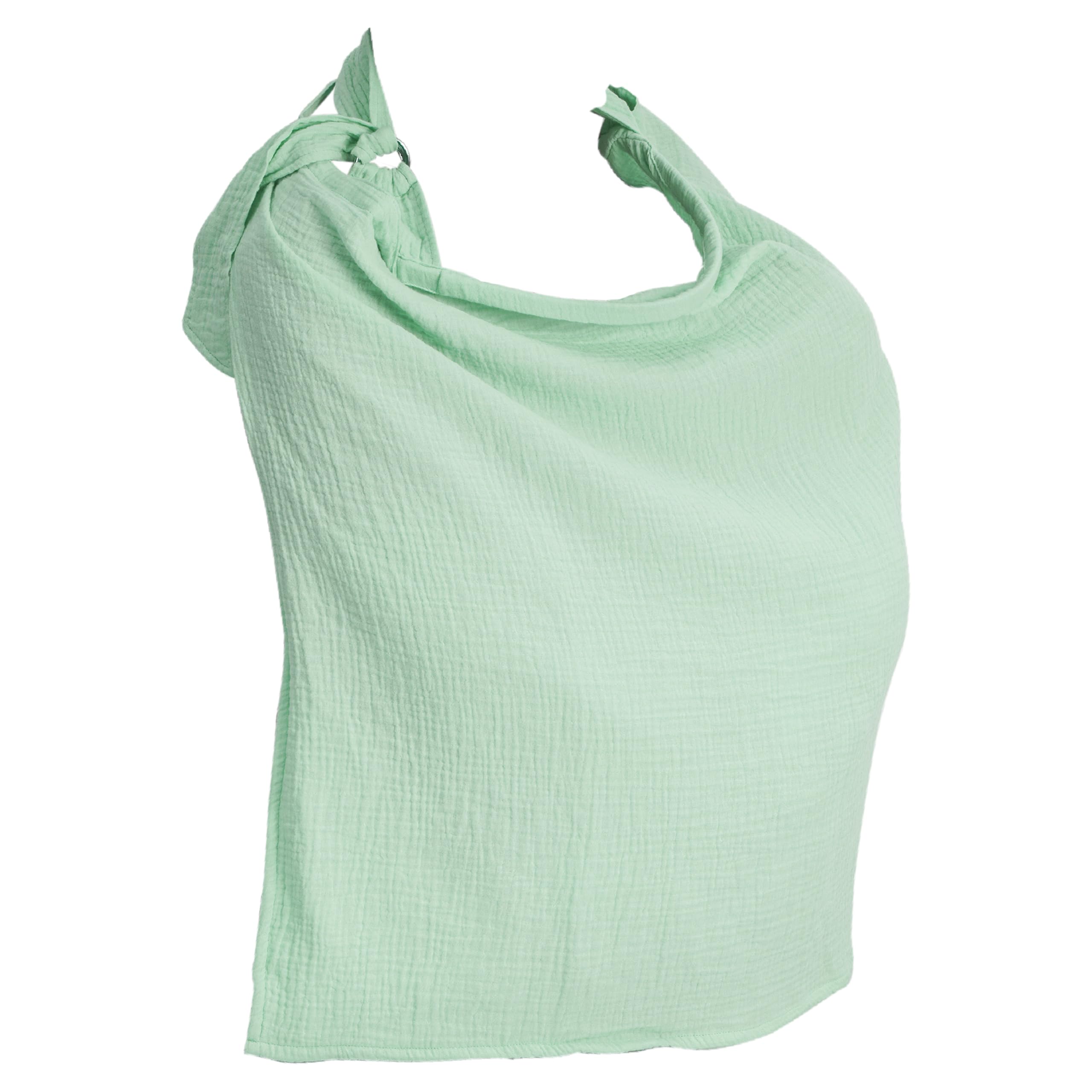 Kiddycare Nursing Cover, Muslin Cotton Privacy Nursing Covers, Gentle on Baby's Skin, Discreet Breastfeeding Covers for Nursing Moms, Breathable Nursing Cover Up for Breastfeeding Essentials (Basil)