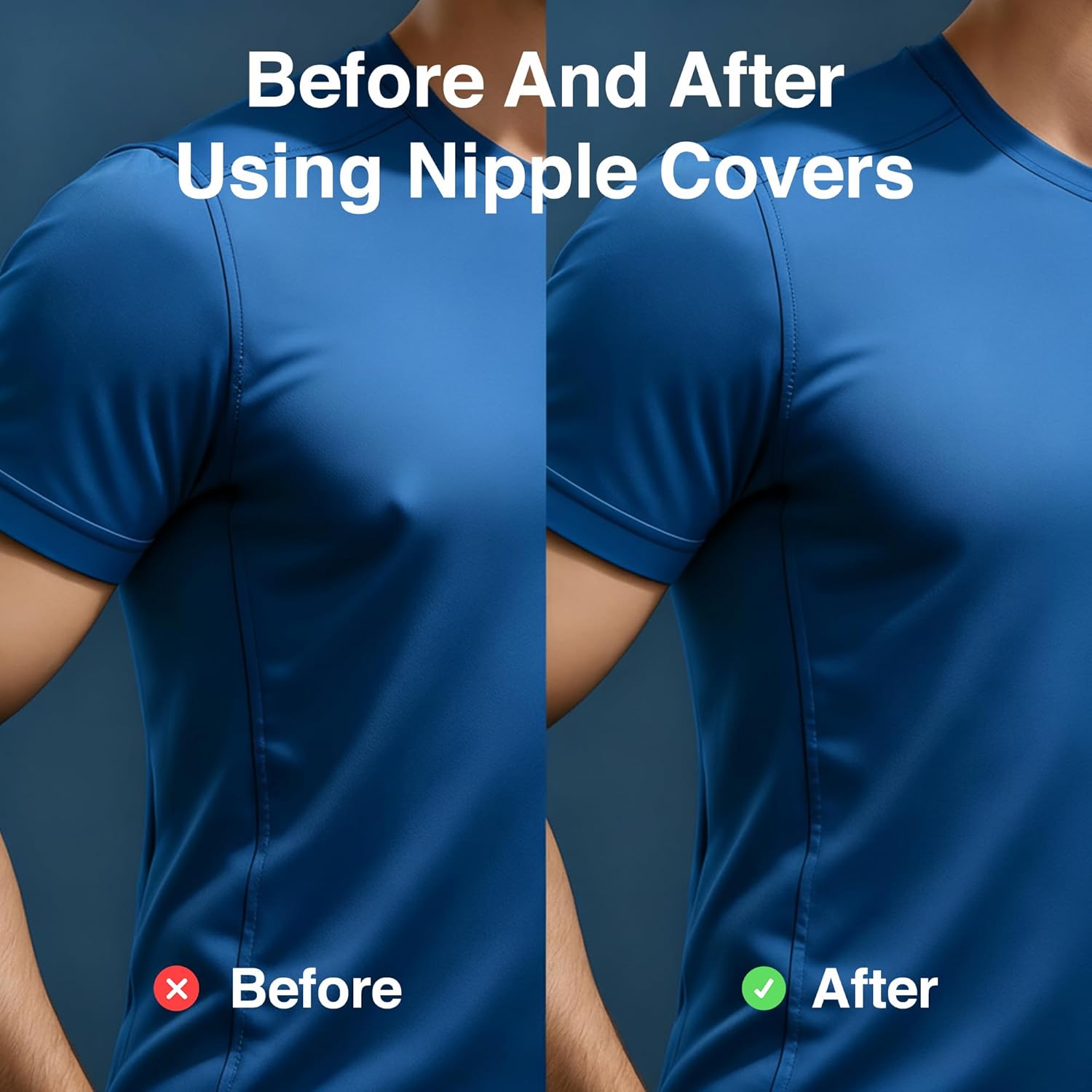 NipEaze Athletic Nipple Covers for Men & Women – Transparent Chafe Prevention & Concealment, The Original Sports Nipple Cover
