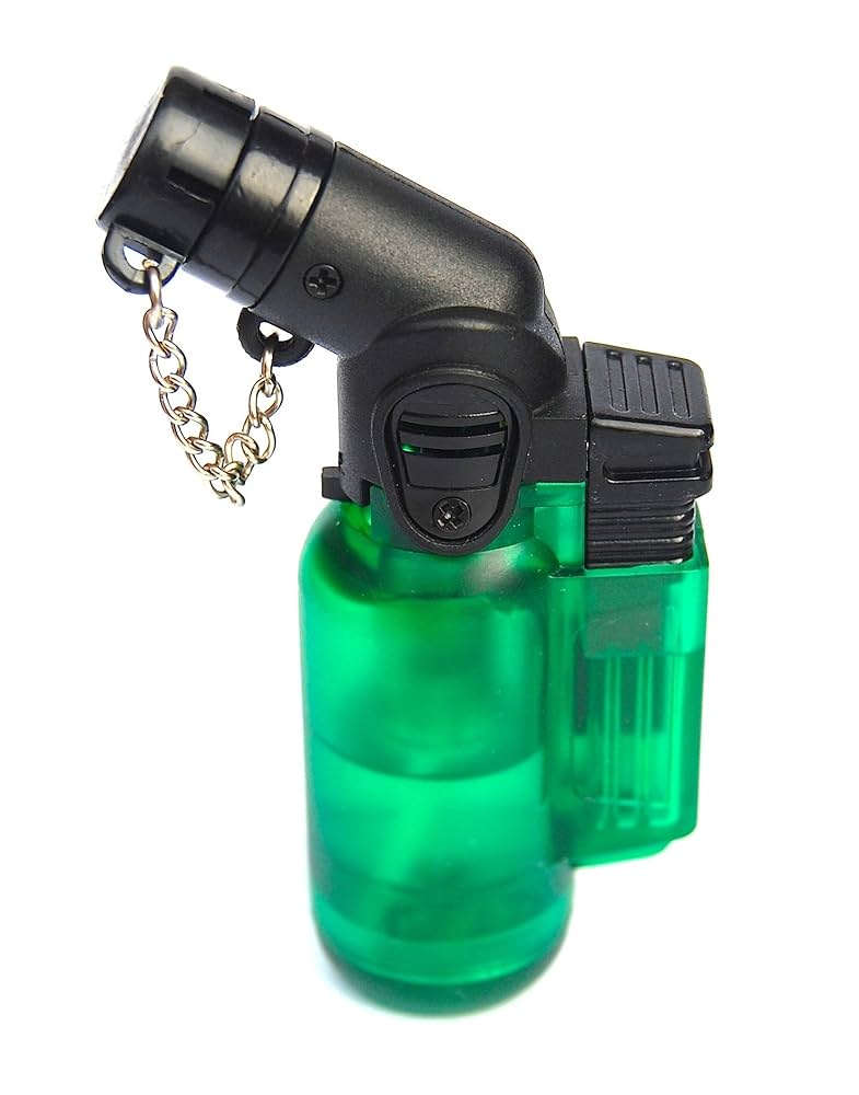Angled Turbo Jet Flame Windproof Lighter Pick Colour Red