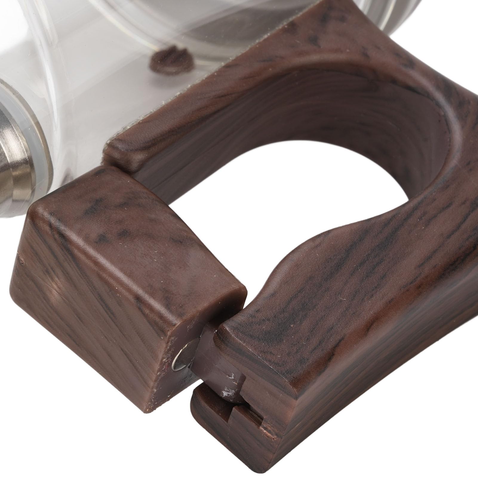 Szczelny Dzbanek do Herbaty, żaroodporne Szkło z drewnianą rączką, Idealny do Parzenia Herbaty Sypkiej 750 Ml Domu i Biura (Przezroczysty 750ml)