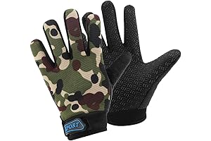 Accmor Kids Cycling Gloves, Kids Hunting Gear, Breathable Non-Slip Gloves for Boys and Girls