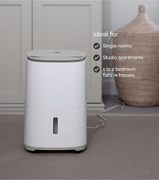 MeacoDry Arete® One 10L Warm Pebble Dual Dehumidifier & HEPA Air Purifier