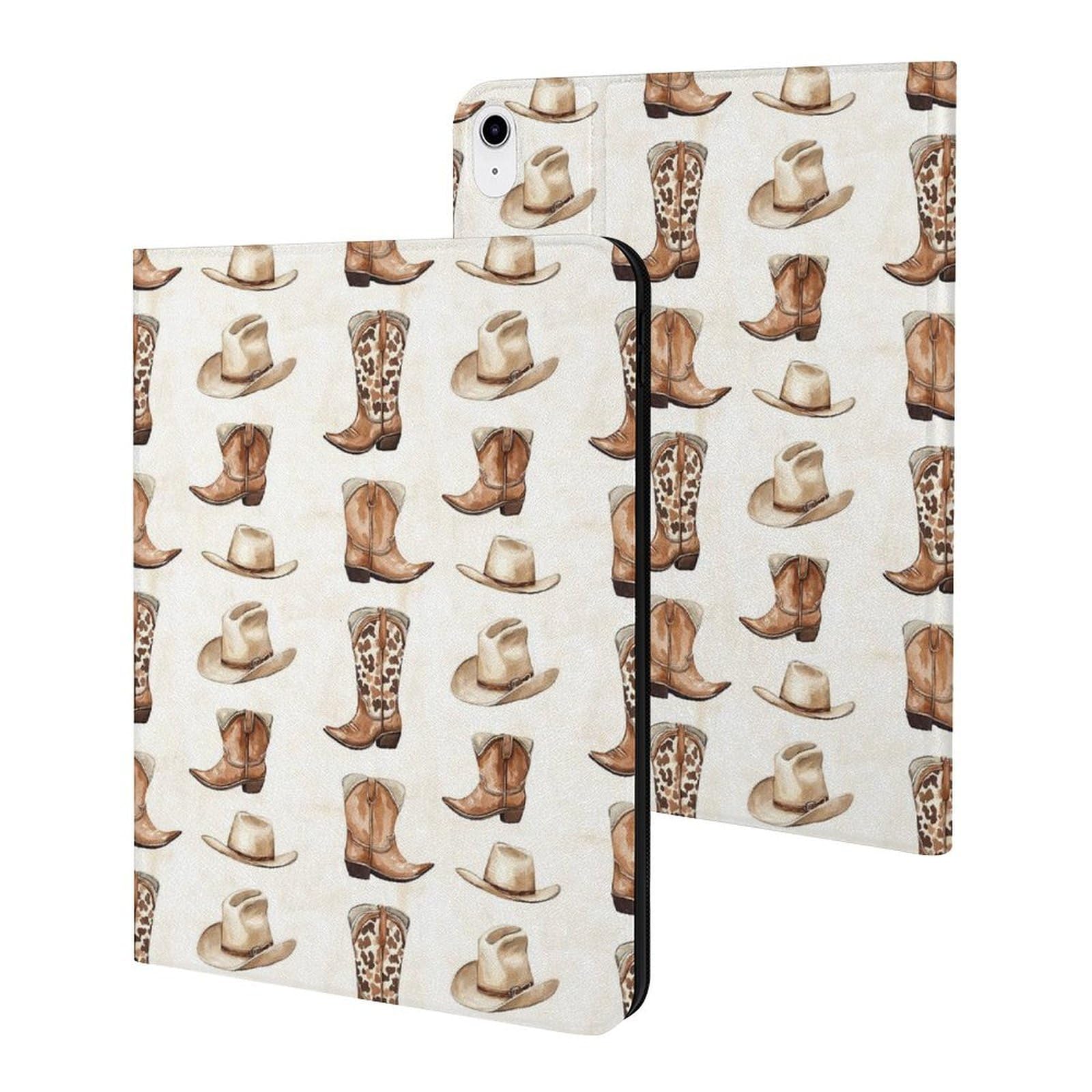 Housse iPad 11 pouces 2025 ultra fine avec support et imprimé vache original - 8