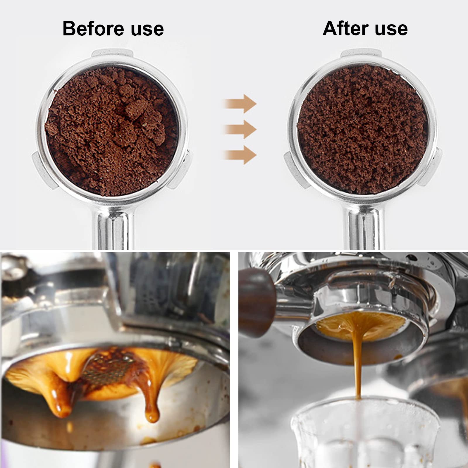 WDT Tool - Agitatore per caffè espresso, 6 aghi, distribuzione