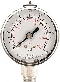 0To1400Kpa,1/4Innpt,Pressuregauge,0To200Psirange,+/-3-2-3% Gaugeaccuracy,2040022358