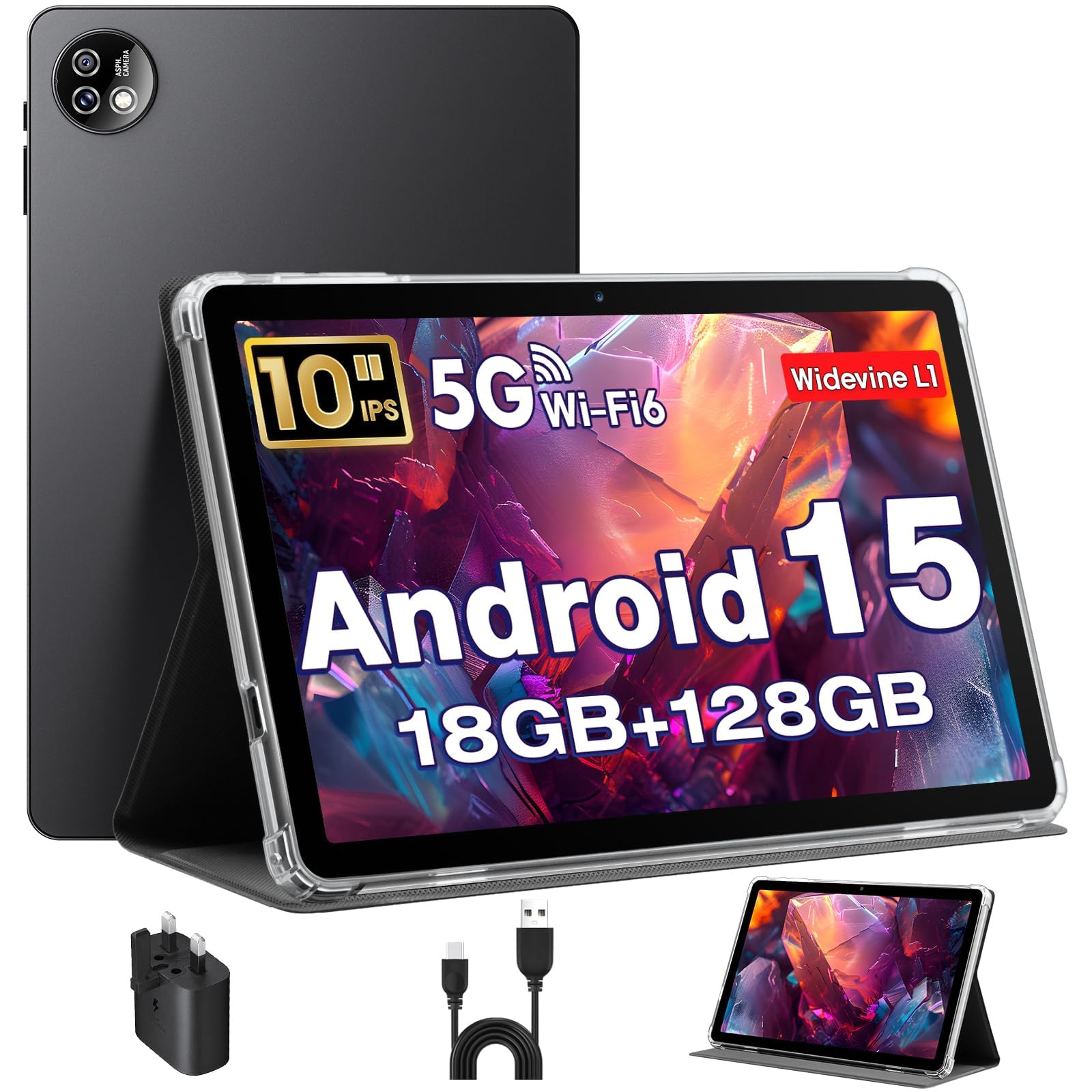 Amazon.com : MENTUME 10 Inch Tablet, Android 15 Tablets with case