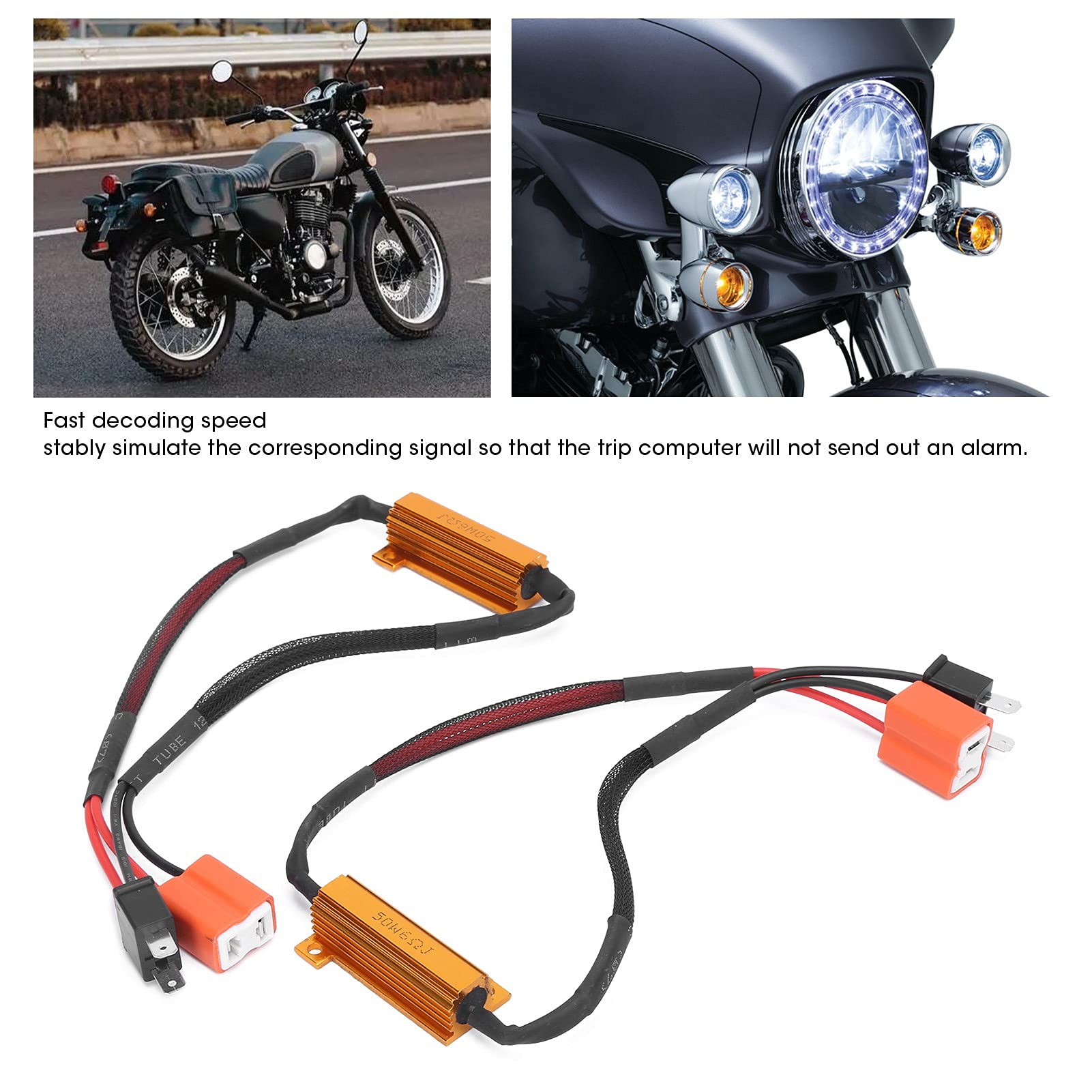 2 Szt. Rezystor Obciążenia LED, H7 50W 12-15V LED światła Przeciwmgielne Wolne Od Błędów Dekoder, Auto Reflektor Samochodowy Przeciw Migotaniu Do Modyfikacji Samochodu