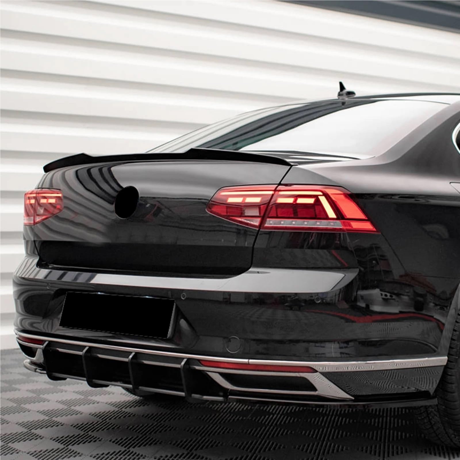 spoiler samochód warga ochronna Zewnętrzny dyfuzor tylnego zderzaka, splitter wargi, pasuje do VW pasuje do Passat B8.5 2019-2022