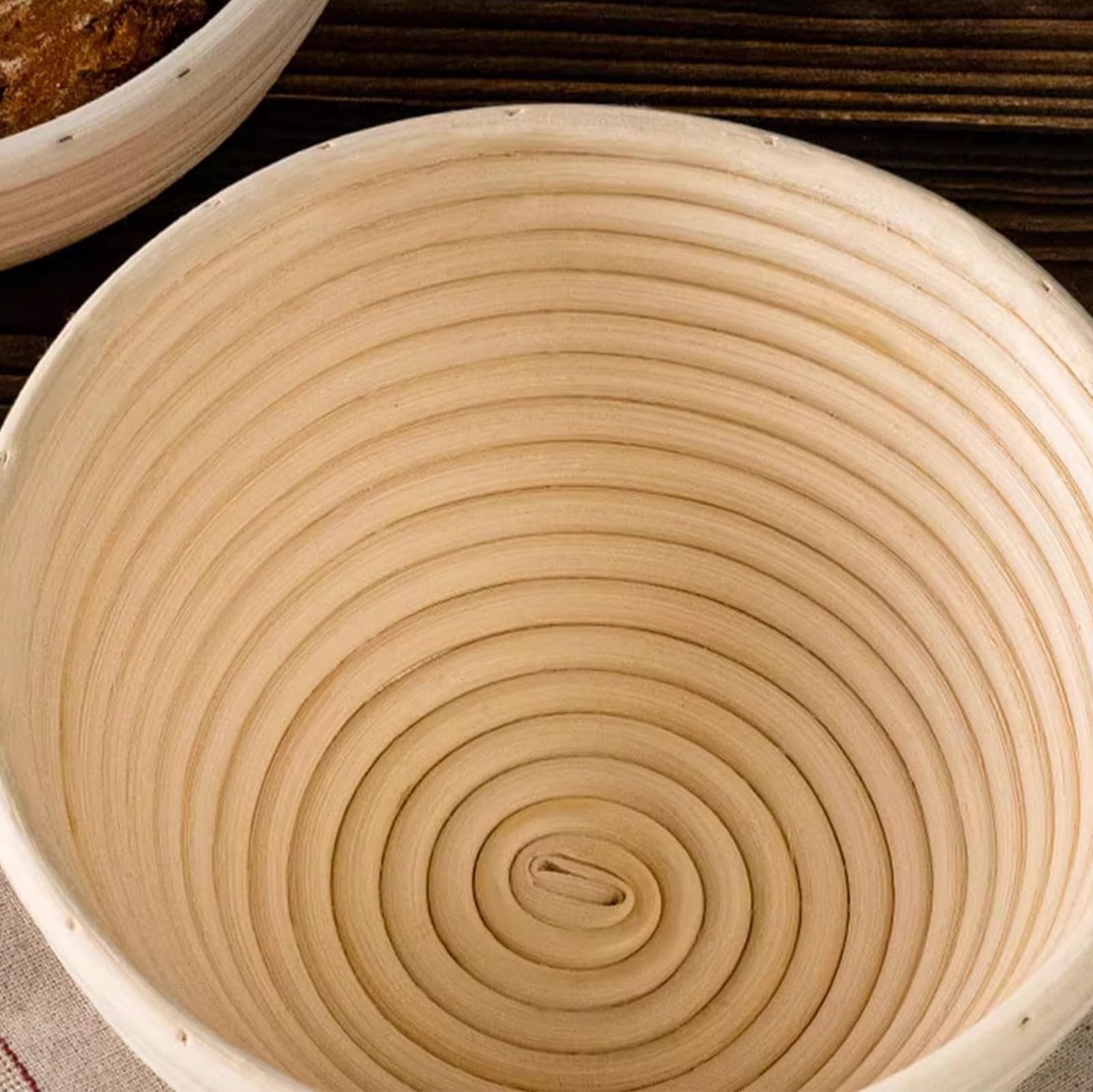 Yuehuam Banneton - Cesta de prueba de pan de 6 pulgadas, redonda de 6 pulgadas, cesta de prueba de masa madre Banneton, cuenco a prueba de masa con forros, perfecto para hornear pan y suministros para