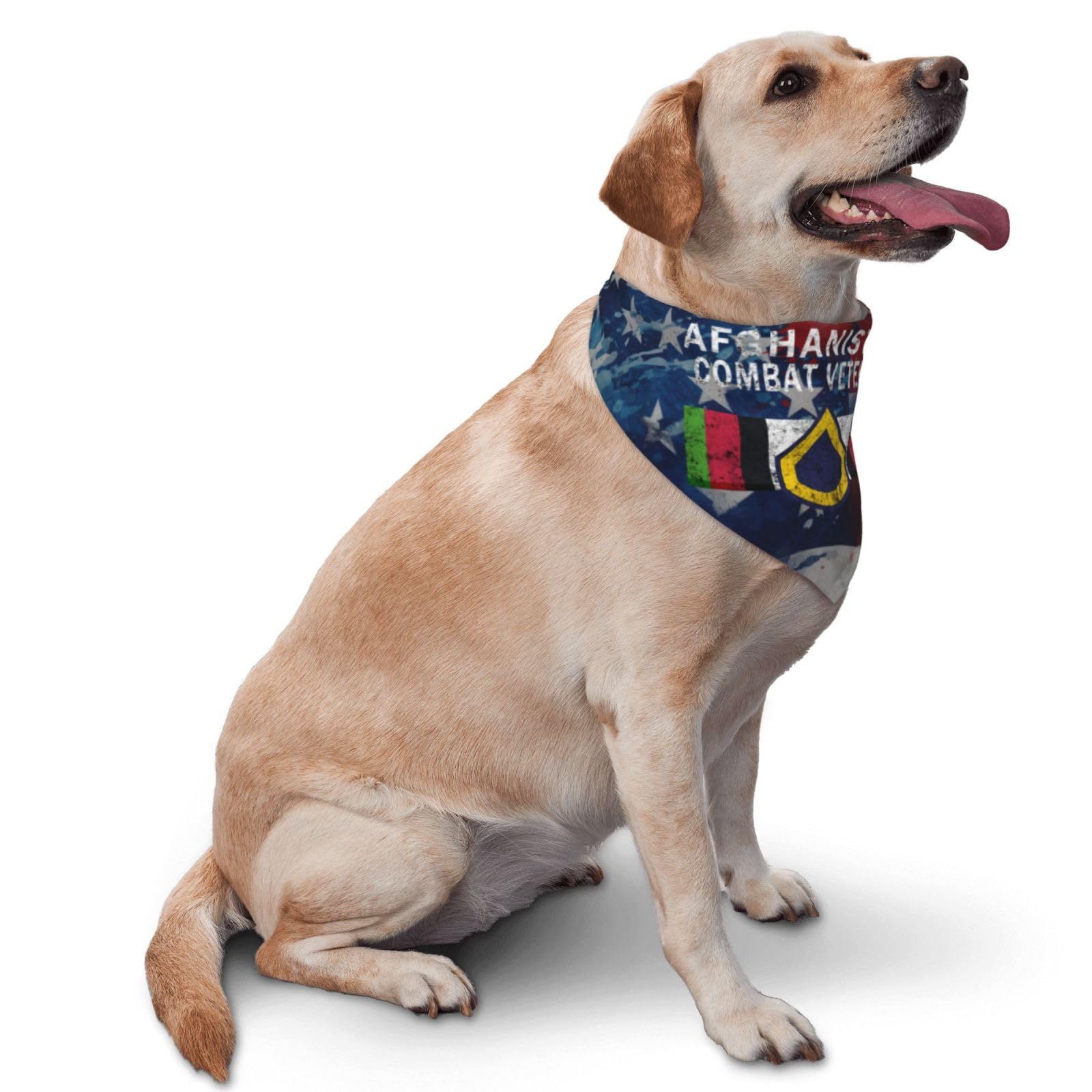 Us Army Private First Class Afghanistan Combat Veteran Dog Scarf Pet Bandana Cat Pet Bibs