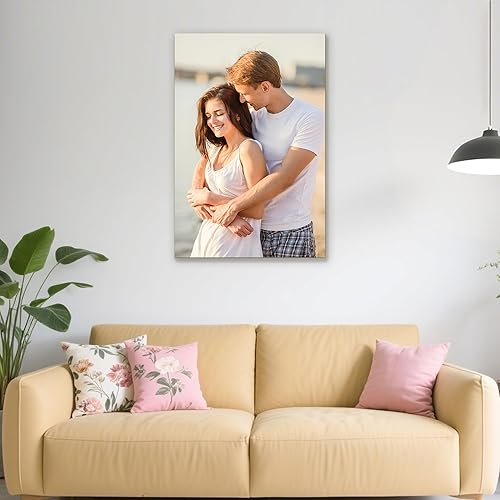 Miniatura 4 de Impresiones en lienzo personalizadas con tus fotos, impresiones de lienzo personalizadas enmarcadas, arte de pared para boda, decoración del hogar,