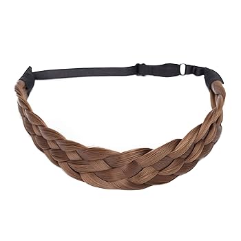 Extra Wide And Thin Braided Headband Plait Wedding Bridal Braid Hair Accessory Pulled Hairband Hairband Hair Head Band Hairpiece For Bride