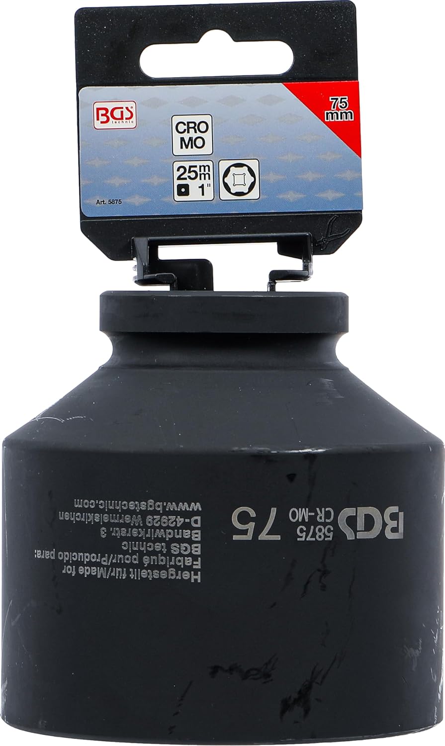 BGS 5875 | Impact Socket, Hexagon | 25 mm (1") Drive | 75 mm