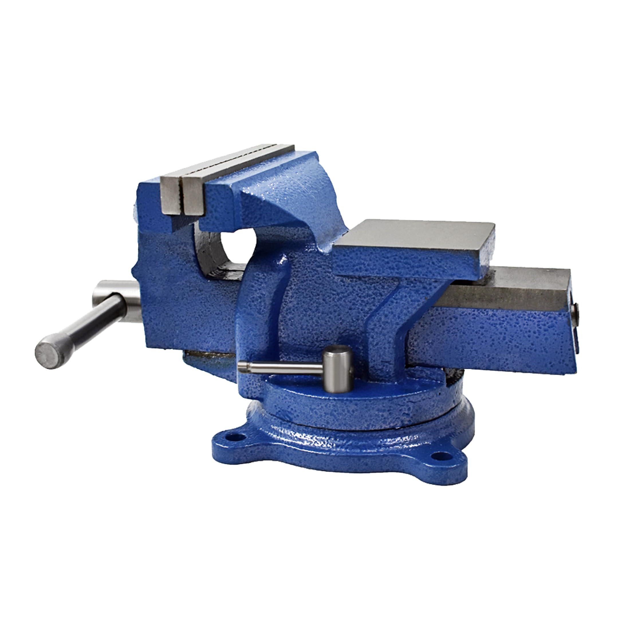 Thomletha Bench Vise with Anvil 4 Inch Workbench Vise Heavy Duty 360 Degree Swivel Locking Base Bench Clamp Fit for Clamping Tools