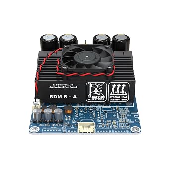 Receiver or Amplifier TPA3255 2x300W HiFi Digital Power Class D Amplifier Board High Power 2.0 Channel Stereo Dual Channel 2 Channel amp Board BDM8-A