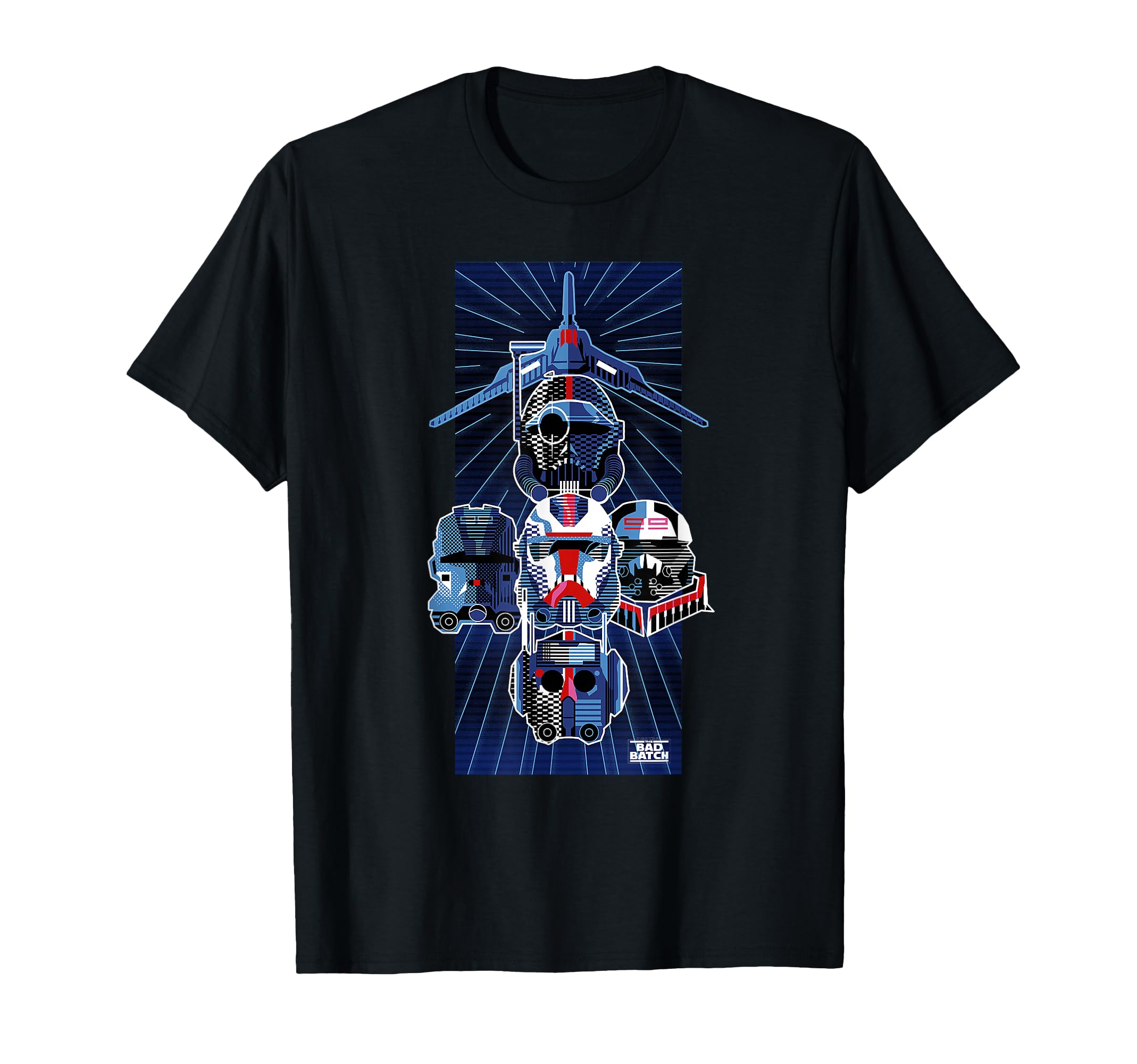 T-shirt Star Wars The Bad Batch Clone Force 99 pour gamer et fan geek