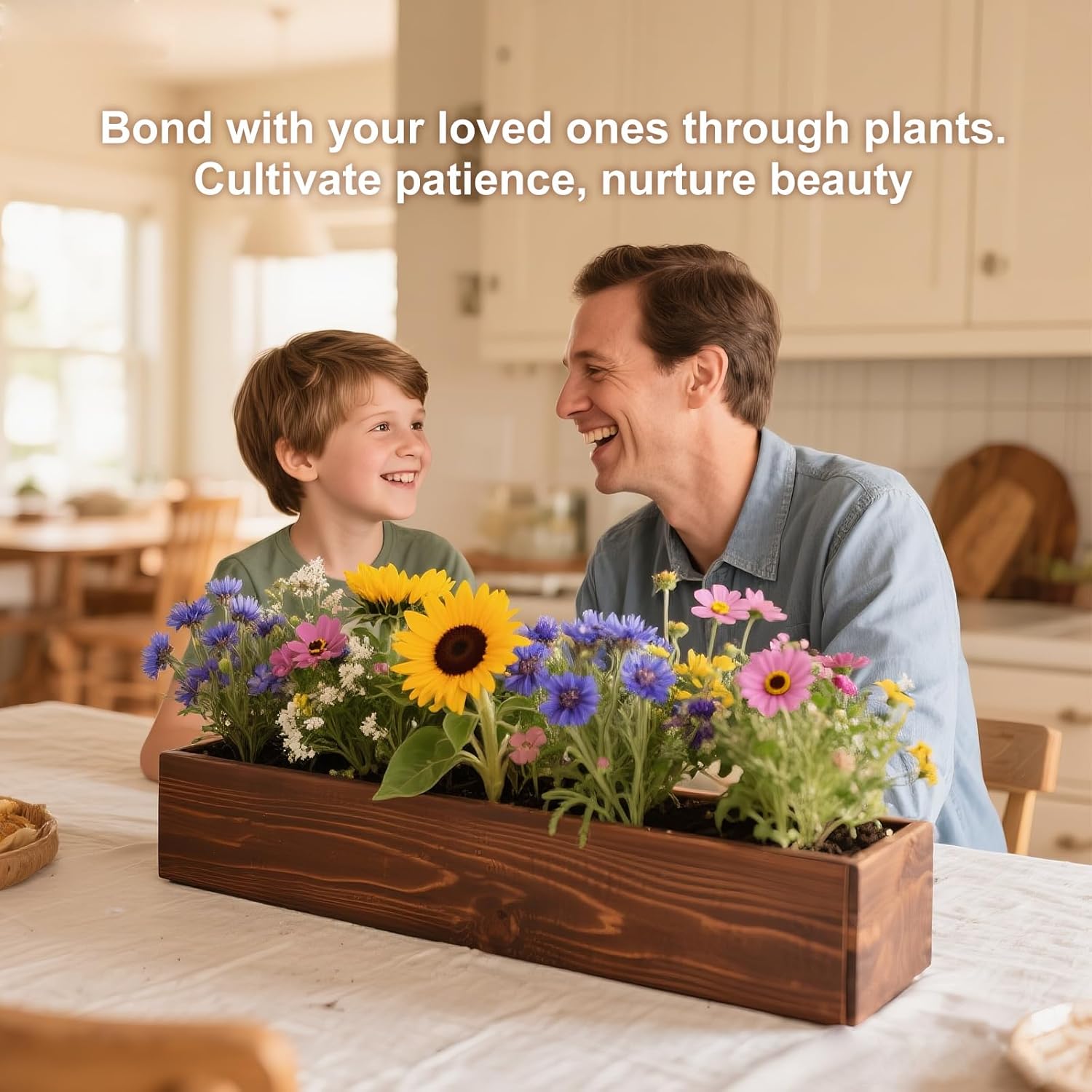 Herbsy 5 Indoor Flower Growing Kit, Complete Planting Starter Set with Sunflower, Zinnia, Marigold, Cosmos, Cornflower Seeds, Unique Birthday and Christmas Gifts for Women, Men, Plant Lovers - Image 4