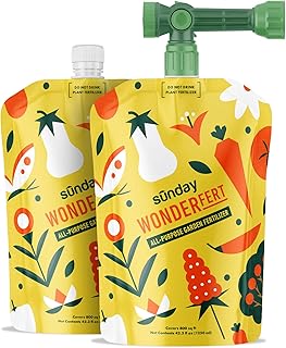 Sunday WonderFert 2 Pack - All-Purpose Liquid Fertilizer - 10-2-6 NPK Ou...