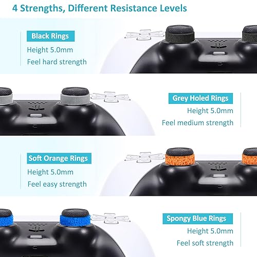 Miniatura 10 de MoKo 18 anillos de precisión para control de movimiento para PS5 Steam Deck PS4 Xbox Series XS Xbox One Switch Switch OLED Switch Pro 4 fortalezas