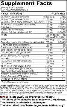 DasGro Hair Growth Formula, DHT Blocker, Stops Hair Loss, Thinning, Balding, Naturally Promotes Hair Regrowth in Men & Women, 30 Day Supply