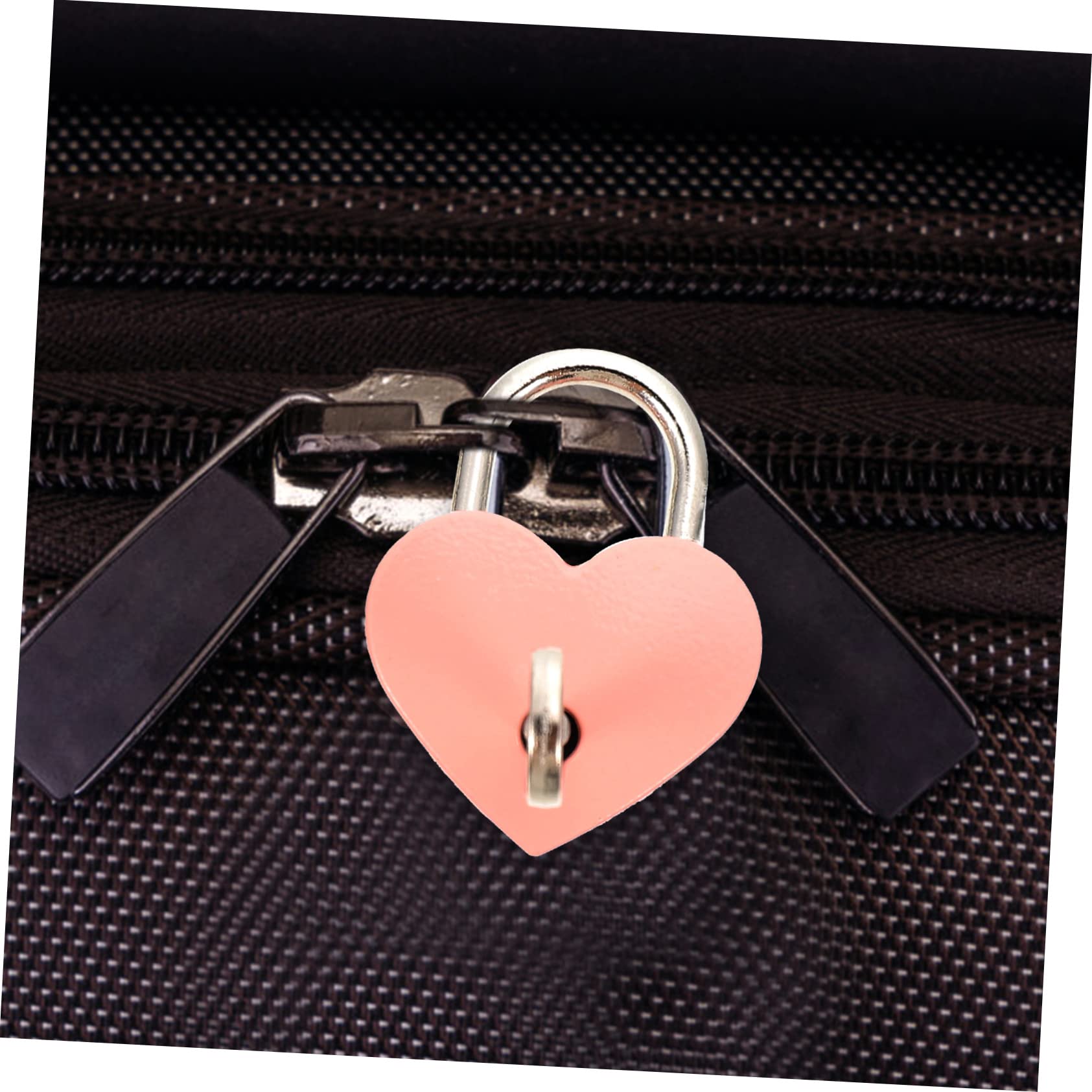 OSALADI 10piezas Candados Forma De Corazón Cerraduras De Luggage y Diario Para Viajes y Accesorios De Moda Con Llave Diseño Atractivo y Práctico