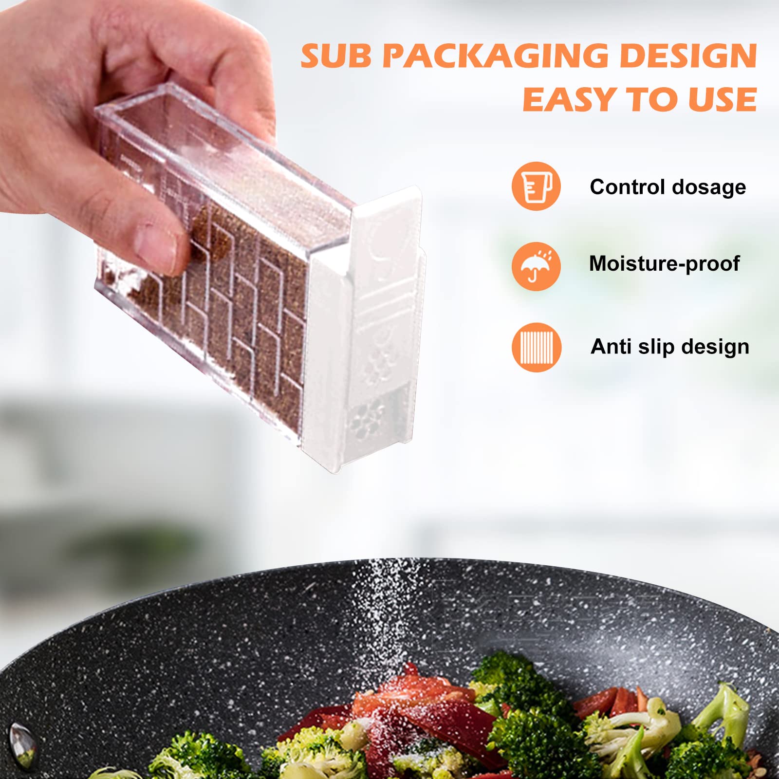 Barattoli Spezie Aiface - Vetro Borosilicato, 4 Fori Regolabili, 150 Ml, Per Cucina E Barbecue