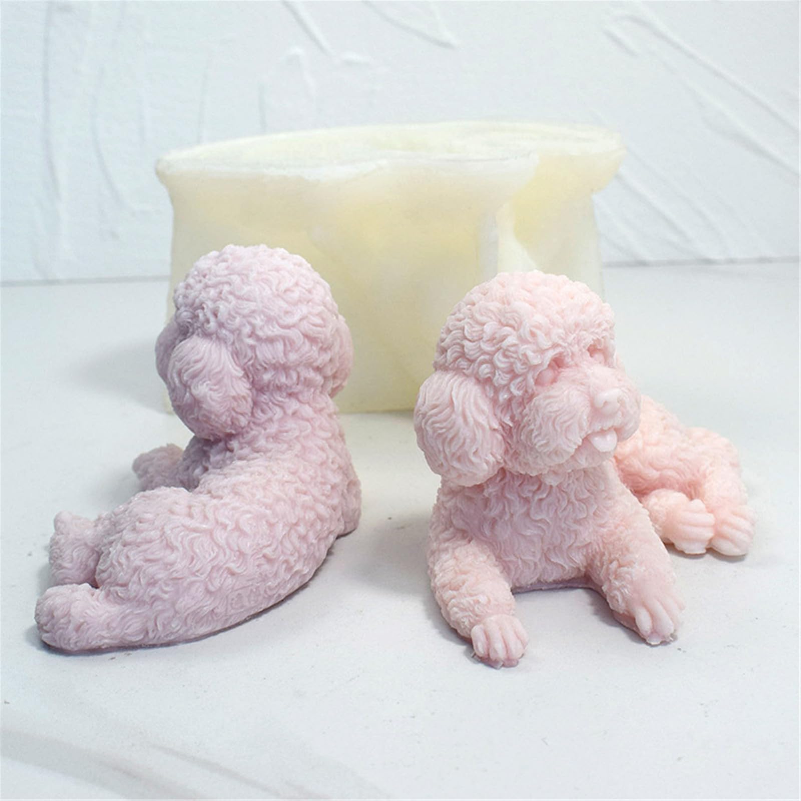 Moule en silicone en forme d'animal pour chien, savon, plâtre, résine, artisanat au chocolat, outils de pâtisserie, décoration de la maison, gypse 3D en silicone