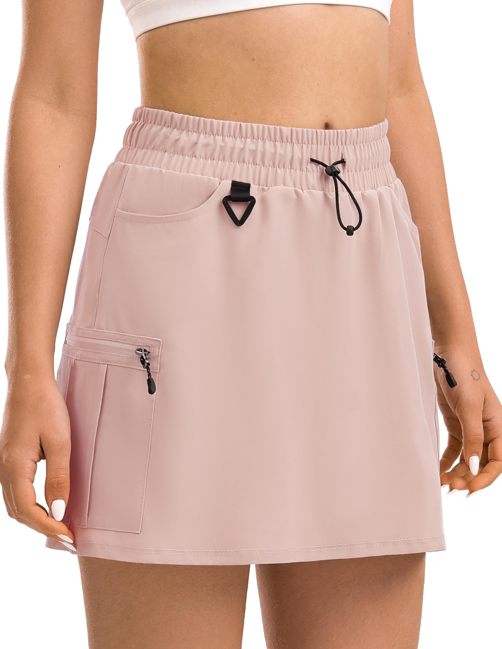 pausel Women's Hiking Cargo Skort Tennis Golf Skirt with 5 Pockets Stretchy Athletic Skorts for Summer Travel Outdoor 2025-picture-47