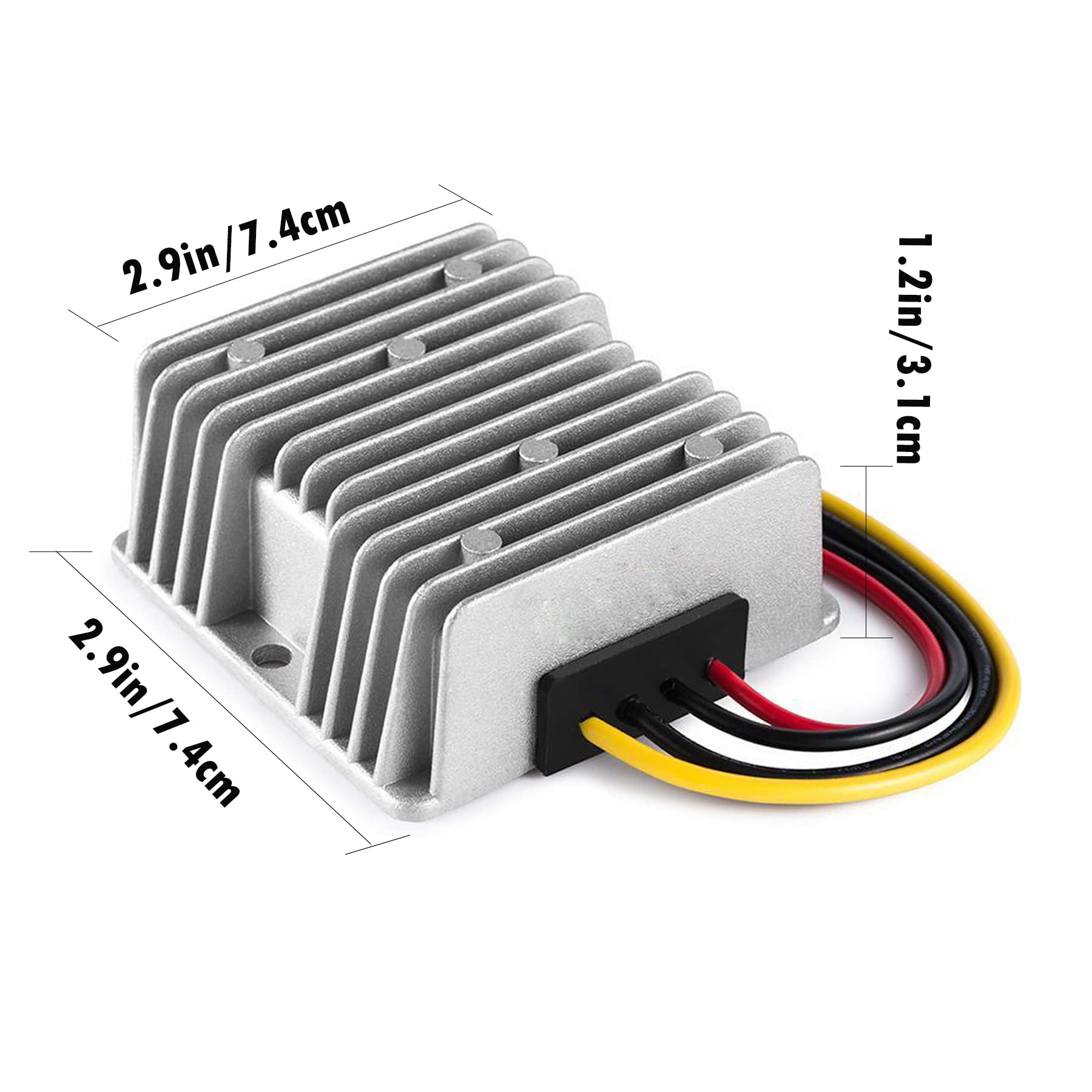 Reductor de voltaje CC/CC 60 V 72 V paso hacia abajo a 12 V 10 A 120 W, regulador convertidor impermeable, módulo de fuente de alimentación, transformador Buck para carrito de golf, carretillas