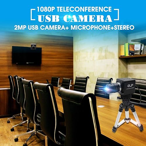 Miniatura 13 de Cámara web 1080P 0.197-1.969 in Lente Varifocal Cámara USB HD 2MP 0.01Lux Iluminación baja IMX322/IMX323 Sensor Industrial Cámara H.264 Cámara web