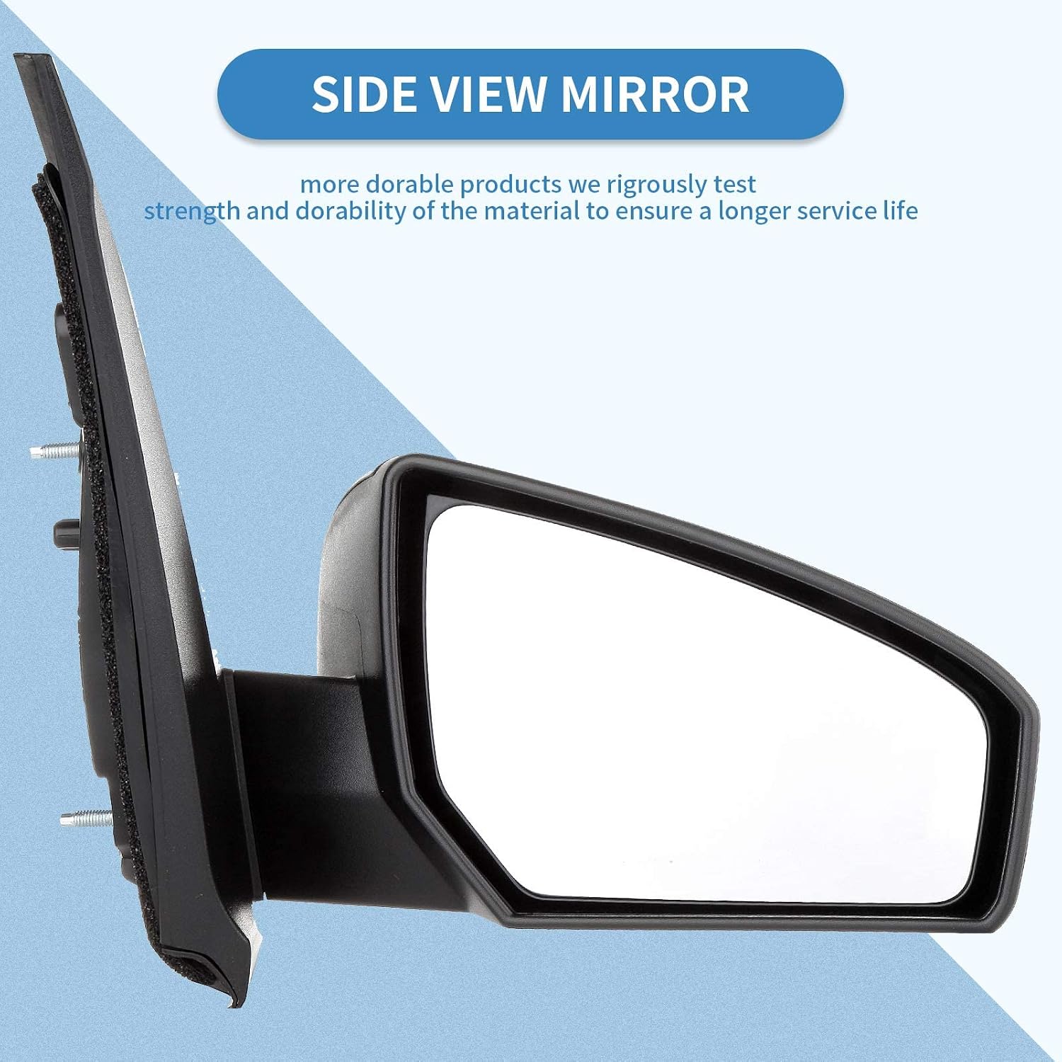 ECCPP Black Power Side View Door Mirror Passenger Side(RH) for 2007-2012 Sentra Exterior Mirror