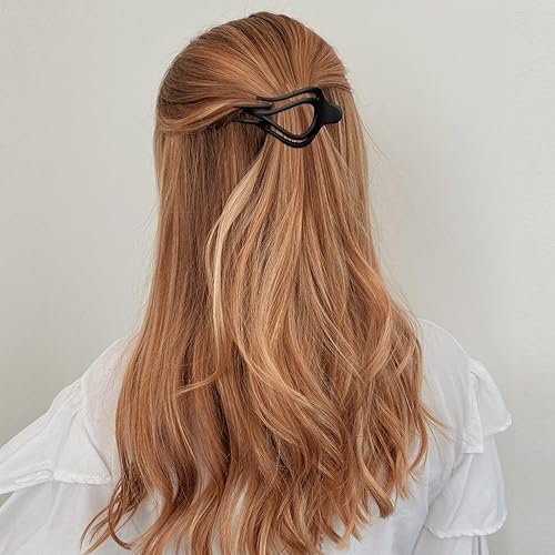 Miniatura 175 de Pinzas para el cabello French Concord, 6 pinzas para el cabello planas deslizantes laterales para volumen, agarre fuerte, agarre antideslizante