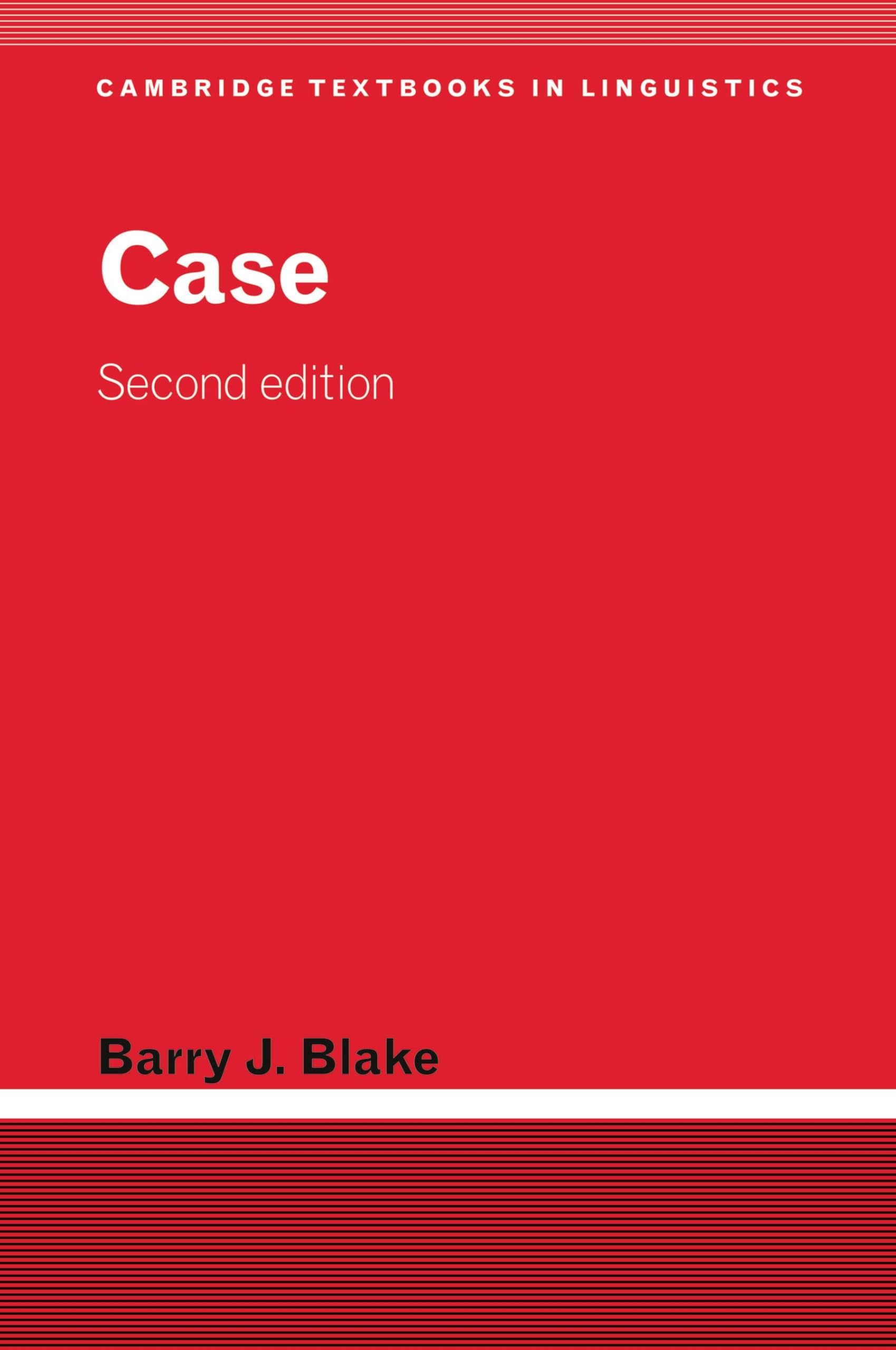Case (Cambridge Textbooks in Linguistics)